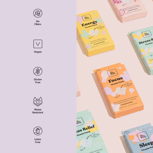 The Patch Brand Variety Pack | Supports Wellness With 5 Different Functions | All Natural Vitamins & Mineral Patch Plant Based And Cruelty Free Water Resistent Patches That Last All Day And Night #TOP1