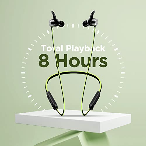 Image of Boat Rockerz 255 in-Ear Earphones with 8 Hours Battery, IPX5, Bluetooth V5.0 and Voice Assistant(Neon)