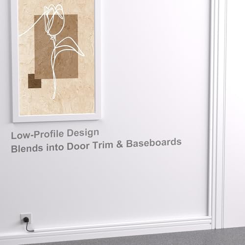 Image of ZhiYo 85 inch Cord Cover for 1 Wire, Mini Beige Cord Hider Wall, 0.5 inchW x 0.3 inchH