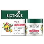 Biotique Bio Fruit Whitening & Depigmentation & tan removal Face Pack 75G/2.65 Fl.Oz. I For All Skin Type