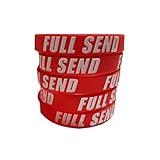TrendyLuz Bands Full Send Wrist Band Bracelet Wristband (Red)