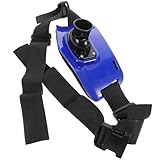 ULTECHNOVO Verstellbarer Angelgürtel mit Dicker Schwammpolsterung Kunststoff Hüftrutenhalter für Angelzubehör Komfortabel für Meeres und Bootsangeln