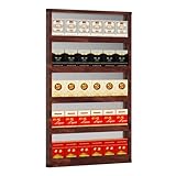 ✔ Cigarette Display Holder está hecho de aleación de aluminio, superficie de grano de madera, pulido liso, impermeable y resistente a la oxidación, no es fácil de deformar, resistente a los arañazos.