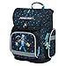 Baagl Schulranzen Jungen Mädchen für 1. Klasse, Ergo Schultasche Grundschule, Leichter Kinder Ranzen Tornister Schulrucksack mit Brustgurt (Minecraft Blue Axe)