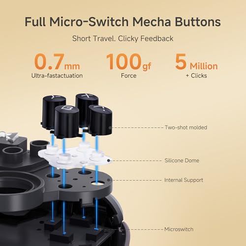 MOBAPAD Chitu2 HD Switch 2 Wireless Controller, TMR Glide Joysticks [ZERO Drift], Charging Dock, HD Rumble, NFC, Turbo, Programming, Mechanical Buttons - Gamepad for Nintendo Switch/Switch 2 by MOBAPAD - Image 3
