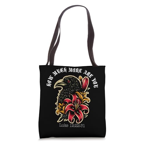 How Much More Are You Ravens And Lilies Tote Bag