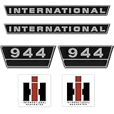  IHC International 944 Schwarz Silber Groß Schlepper Traktor Aufkleber Klebefolie