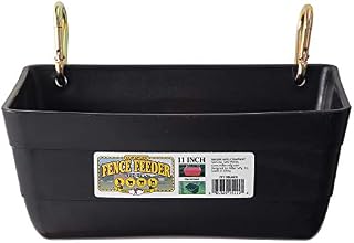 Little Giant Fence Feeder with Clips, 11-Inch, Black