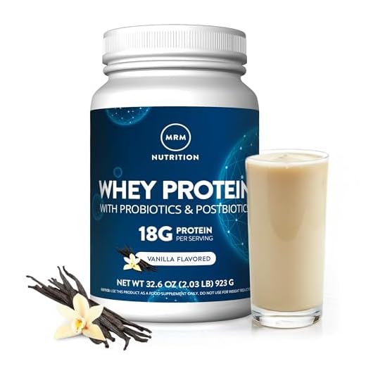 MRM Nutrition Whey Protein - Vanilla Flavored, BCAAs - 34 Servings