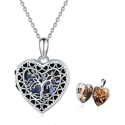 Midir&Etain Tree of Life Heart Photo Locket Necklace Cover