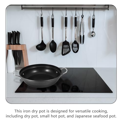Olla para cocinar wok grande de capacidad con doble asa miniatura 7