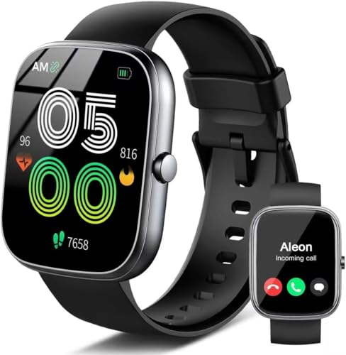 Smart Watch for Men Women Answer/Make Calls, 1.91"Fitness Watch with Heart Rate/Sleep Monitor/Step Counter, Fitness Tracker 110+ Sports Activity Trackers, IP68 Waterproof Smartwatch for IOS Android