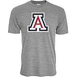 Blue 84 Men's Arizona Wildcats Tri-Blend T-Shirt Vintage Icon Heather Grey, Grey, Small