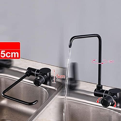 Filtro de agua giratorio de 360° para grifo de cocina, purificador de grifo negro para sistemas de ósmosis inversa, fácil de instalar, accesorio de fregadero de cocina de agua potable limpia