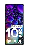 Redmi Note 10 Pro Max (Glacial Blue, 8GB RAM, 128GB Storage) -108MP Quad Camera | 120Hz Super Amoled Display