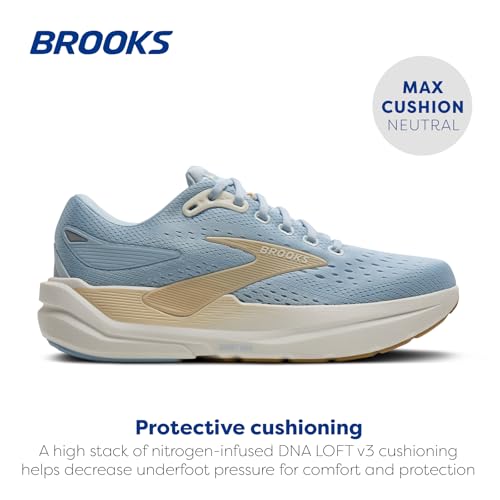 Brooks Ghost Max 3 Womens | Skyway/Coconut/Sand - Blue / 5.5 / Standard - 2