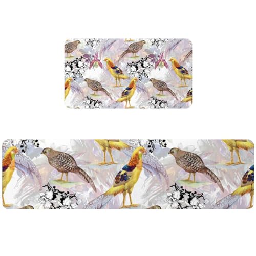 Tapete de cocina lavable de dos piezas para proteger tu suelo de manchas 2