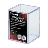 Ultra Pro 81147 2-Piece 150 Count Clear Card Storage Box