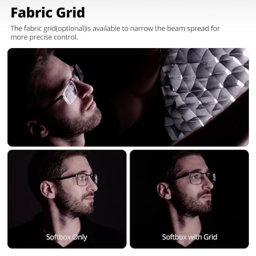 AMBITFUL SE Mini Softbox Bowens Mount, Quick Release Soft Box with Diffusers/Honeycomb Grid/Bag,Small Softbox Compatible with Godox Aputure Video Studio Light (PS45) by AMBITFUL - Image 9