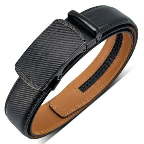 Image of WildHorn Men's Genuine Leather Belt for Men| Premium Auto-Lock Buckle | Adjustable up to 48 inch | Formal & Casual Wear | Micro-Adjust Fit | Stylish Gift Box Included