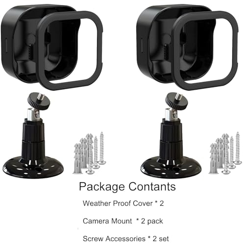 All-New Blink Outdoor Camera Housing and Mounting Bracket, Weatherproof Protective Cover and 360 Degree Adjustable Mount for Blink Outdoor Indoor Home Security Camera System (Black, 2 Pack) - Image 6