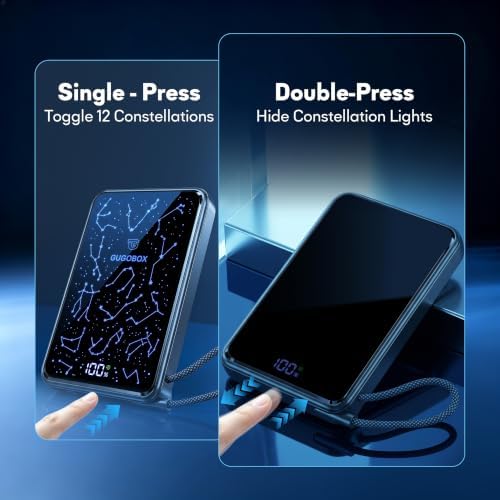 GUGOBOX for MagSafe Power Bank 10000mAh Portable Charger, Built-in Lanyard — view 6