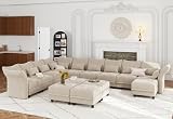 LLappuil Deep Seated Modular Sectional Sofa