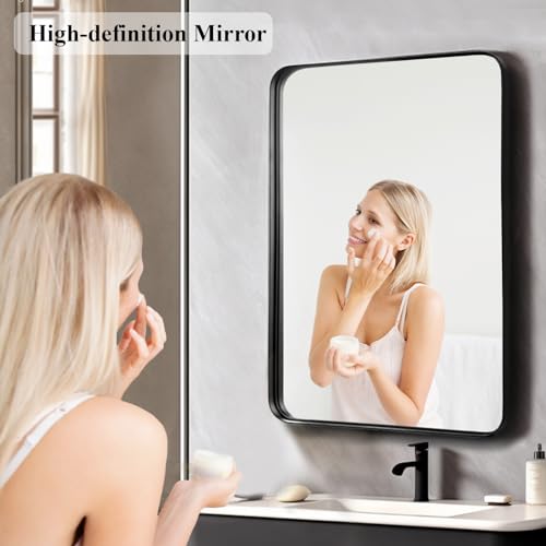 Fabuday Black Bathroom Mirror 24X36 Inch thumb #2