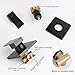 POP SANITARYWARE Oil Rubbed Bronze Shower Faucet Set, Bathroom Rainfall Shower System with 8‘’ Stainless Steel Metal Shower Head, Single Function Shower Trim Kit with Rough-in Valve