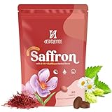 Hesperilyntis Saffron Supplements - Full Spectrum Saffron with Magnesium, Ashwagandha, Rhodiola, St. John's Wort, L-Theanine, Lemon Balm, Valerian & Chamomile - Mood, Sleep, Relax & Focus, 90 Tablets