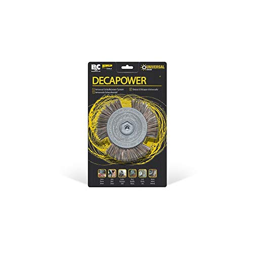 Brosse pour perceuse Decapower I Mini brosse metallique perceuse I Brosse en acier (Métal)