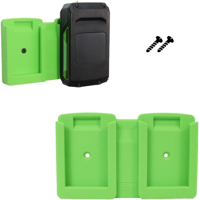 24V Battery Wall Mount Holder Single and Double Storage Bracket (Single Holder_3pack)