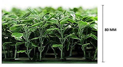 Image of Artificial Wall Grass for Home Decoration (2 Pcs), Grass Mat for Wall, Vertical Garden Artificial Plants (Natural, 60cm X 40cm x 8cm, Pack of 2)