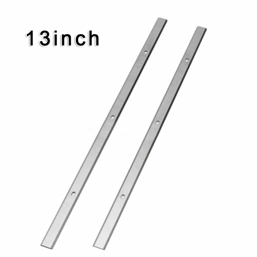 2 piezas 13 '' Cuchillas para cepillar madera para Metabo DH330 DH316 Piezas de maquinaria de carpintería portátil de doble filo 330x13x1.5mm, como se muestra