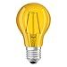 Produktbild Osram LED Star Classic A Décor Yellow Lampe, in Kolbenform mit E27-Sockel, Dekoratives gelbes Licht und Design, Ersetzt 2,5 Watt, 1er-Pack