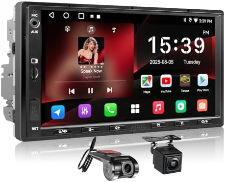 ATOTOZONE A5L 7" 2+32GB Android Double Din Car Stereo, LRV Backup...