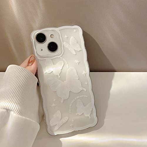 Nititop Compatible With Iphone 14 Case Clear Cute Butterfly Pattern Hollow Design For Women Girls Soft Tpu Shockproof Protevtice Case For Iphone 14 - Crystal Butterfly #TOP5