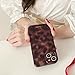 XQAGU Cute Phone Case for iPhone 16 Pro Case Amber Leopard Full Camera Protective Slim Shockproof Aesthetic-Brown Amber