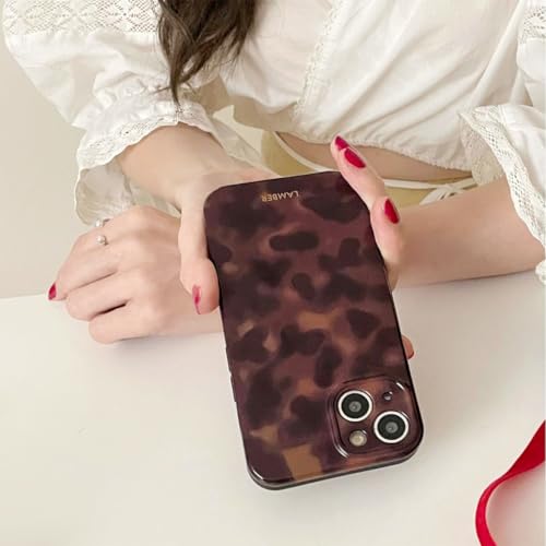Cute Phone Case for iPhone 16 Pro Case Amber Leopard Full Camera Protective Slim Shockproof Aesthetic-Brown Amber - Image 6
