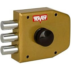 Candados Tover Tover 4001P, Cerradura seguridad cierre interior T2 c/pomo izqda. esm.oro