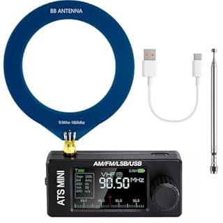 GOOZEEZOO Si4732 ATS Mini Radio Pocket Radio- AM/FM/LSB/USB/CW/RTTY All Band Radio Receiver, Built-in Headphone Amplifier and Hi-Z Circuit, Enhanced EMI Shielding, and Robust ESD Antenna Protection