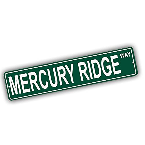 Brotherhood Aluminum Street Sign for Mercury Ridge - Nevada Man Cave Decor
