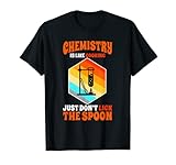 Para nerd de química que enseñan a su estudiante de química lágrimas sobre átomos y líquidos y aman cocinar química. Para el experimento de química con productos químicos para el juego de cristalería de química y química que se puede utilizar para kit de química o construcción de átomos
