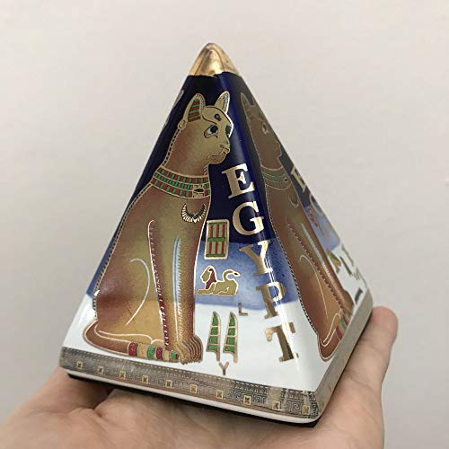 Pyramide égyptienne en céramique faite main pour décoration chic