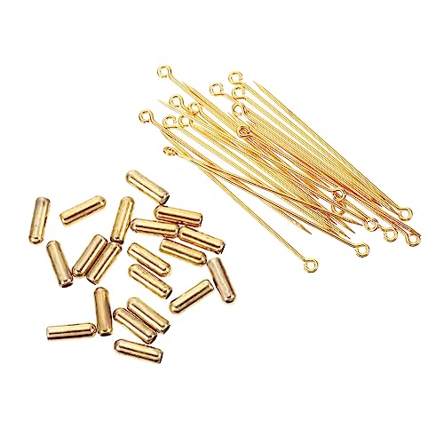 Holibanna Creative Diy Jewelry Accessories 20pcs Letter Pin Brooch Long Hat Pins for Earring Sturdy for Long-term Use