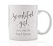 Inspiring Coffee Mug Gift Idea Beautiful Girl, You Can Do Hard Things Be Brave Challenge Encourage Daughter Teen Child Wife Spouse Family Friend 11oz Motivational Ceramic Tea Cup by Digibuddha DM0141