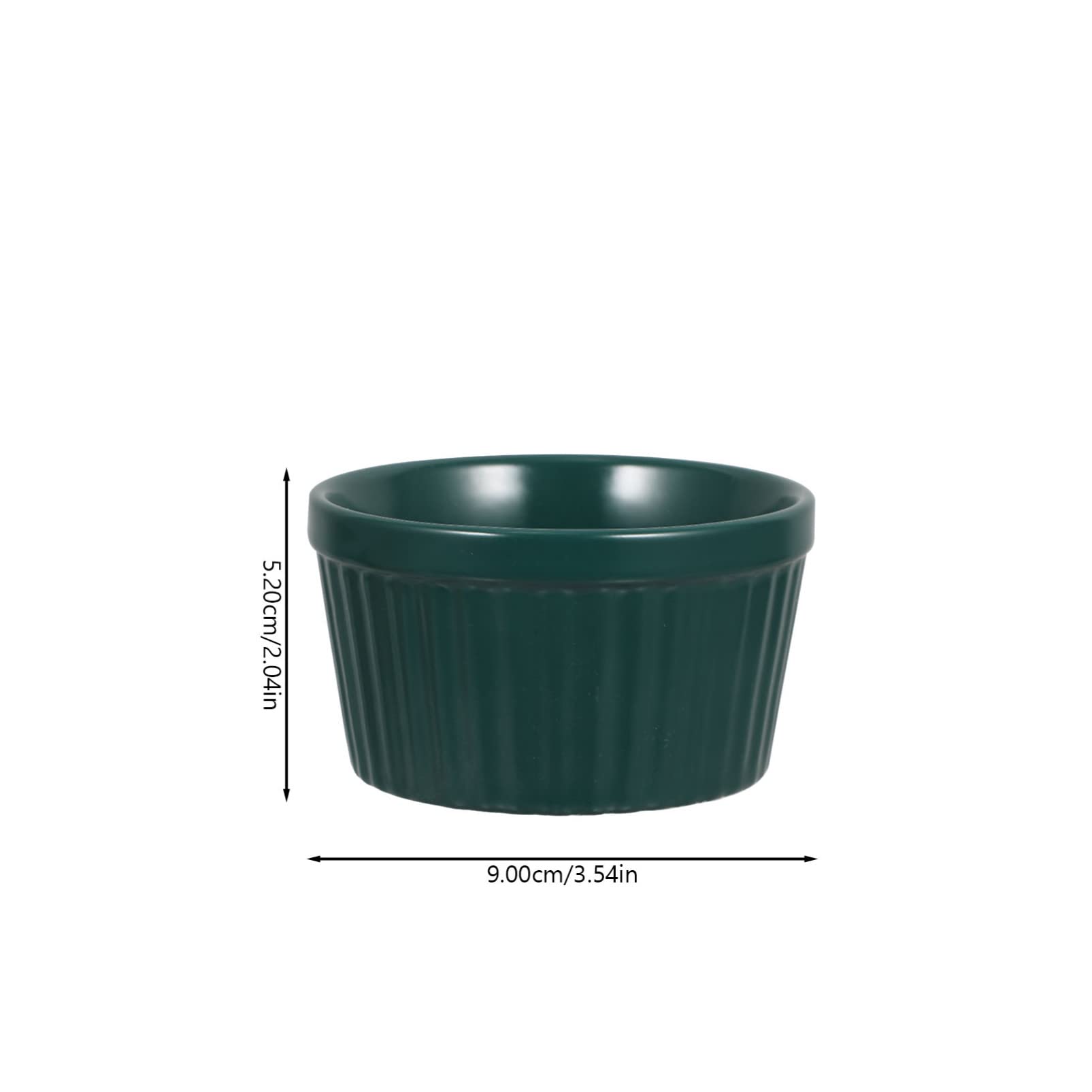 Ramequins en Céramique Plats en Porcelaine: Tasses à Cuisson à la Crème de Dessert 2 Pièces Bols à Pudding Ronds en Céramique Ramequins Ustensiles de Cuisson pour la Cuisson Servir Crème Brûlée Gâteau