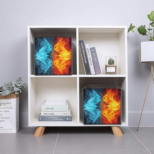 Paniers de rangement imprimés Fire Vs Ice pour vêtements - 6