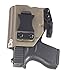 FDO Industries -Formerly Fierce Defender- IWB Kydex Holster Compatible with Glock 43 w/ TLR6 The Paladin Series -Made in USA- (Flat Dark Earth)