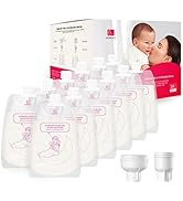 Horigen Breast Milk Storing Bags, Set of 30 Count (6 Ounce), for Directly Pumping to Breastmilk S...